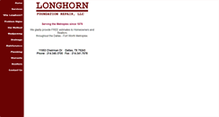Desktop Screenshot of longhornfoundation.com